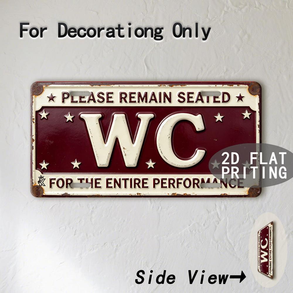 Tin Sign Vintage Durable Metal Plaque Wall Decor Home Office Bar Man Cave WC City Birth Year License Plate Wall Art