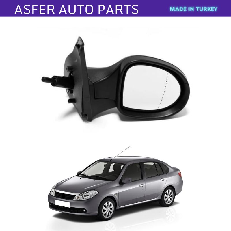 

Side Rear View Mirror Right Side (Mechanical) For Renault Symbol Mk2 2008-2012 OEM 7701070378