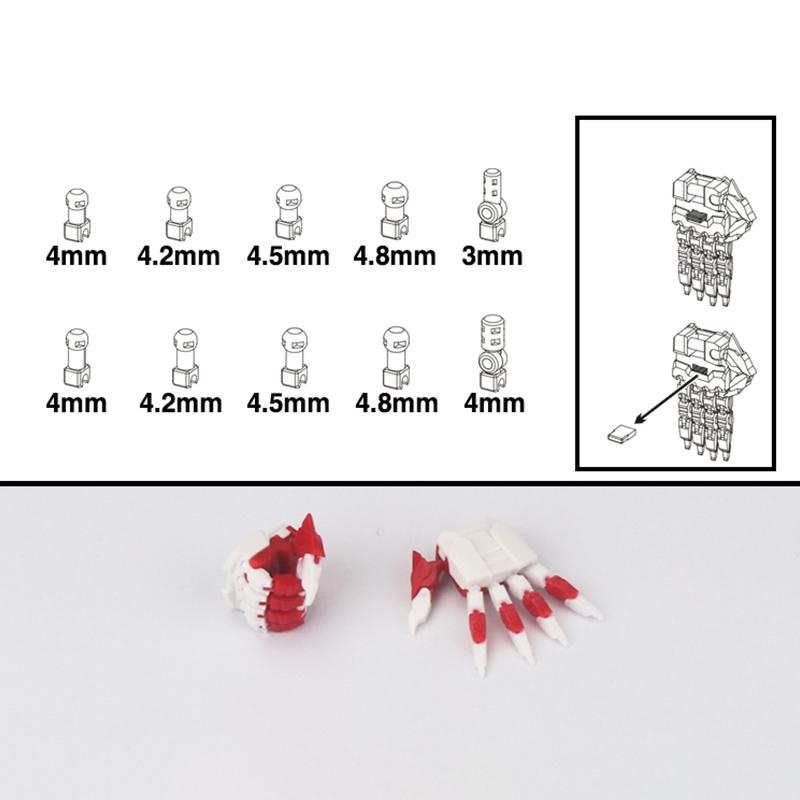 1 Pair Action Figures Building Claw Diy Accessories Movable Hand Set 3.0 Mg 1/100 1/144 Astray Red Frame Sazabi Ver.Ka Model