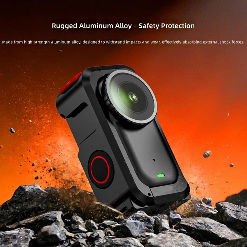 Practical Aluminum Alloy Protective Cage Action Camera Accessories Metal Texture Suitable for Camera Shockproof Design