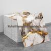 Self-Adhesive Pink Marble Wallpaper: Waterproof, Heat-Resistant Wall Sticker with Aluminum Plastic Panel