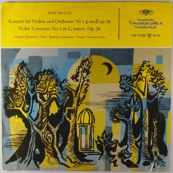 

10-дюймовая пластинка MAX BRUCH - WOLFGANG SCHNEIDERHAN, - Концерт для скрипки и оркестра N LPE17028 Deutsche Grammo 1960 Германия Классика Б/У