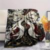 1Pc Butterfly Print Flannel Blanket, High quality Comfortable for All Seasons, Home Decor, Warmth and Comfort, Perfect for Christmas Gifts W111