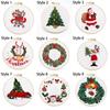 Accessories Xmas Patterns DIY Merry Christmas Cross Stitch Kit Embroidery Hoop Christmas Embroidery