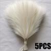 24PCS Brown Faux Pampas Grass White, 56cm Short Artificial Pompous Grass Floral Fake Pompas Grass Branches Vase Filler