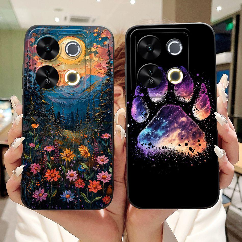 For ITEL P65 New Fashion Dusk Beach Painting Case For Itel P671L ItelP65 4G Soft Silicone Shockproof Phone Cases