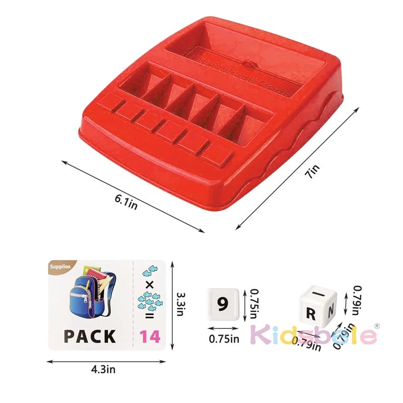 Matching Letter Game For Kids 2 in 1 Educational Toys Alphabet Spelling Reading Number Color Recognition Learning Toys Gifts