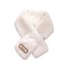 Winter solid color fashionable versatile personality trend printed warm breathable scarf cold comfortable cross neck scarf