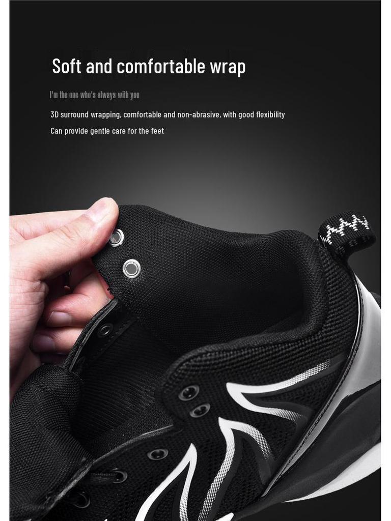 Men's High-Top Breathable Flyknit Basketball & Running Shoes - Non-Slip, Wear-Resistant for Autumn/Winter