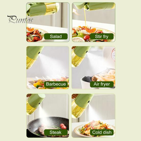 Oil Sprayer for Cooking 2 In 1 Oil Dispenser And Sprayer 300/500ml Glass Bottle Anti-Drip Nozzle Easy To Clean Kitchen Tool for Oil Vinegar Sauces