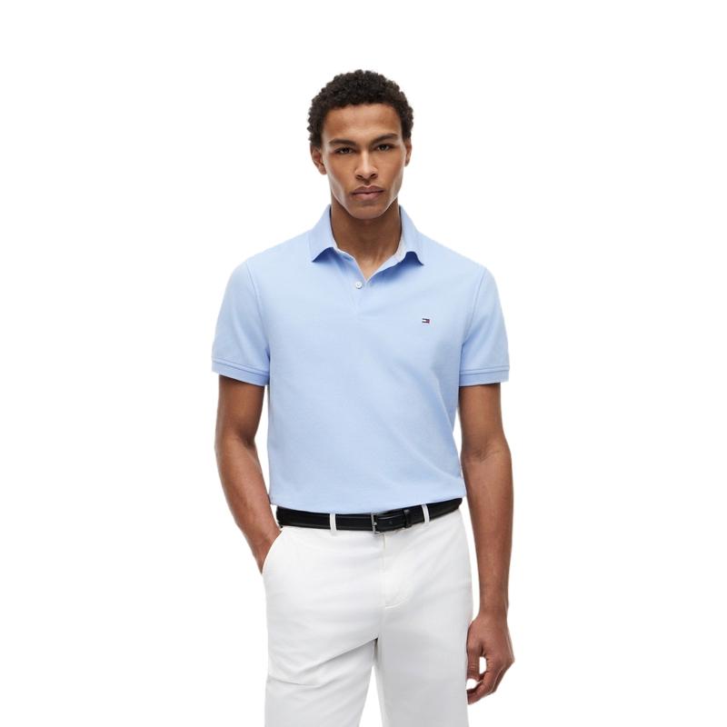 Tommy Hilfiger Solid Color Slim Fit Business Casual Multi Color Short Sleeve Polo Shirt Men Polo Shirts 78JA572DXA