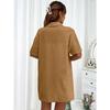 Damenmode Casual Sommer Frühling Einfarbig Druck Kurzarm POLO Kragen Blusen & Hemden Hosen Hosen Anzüge