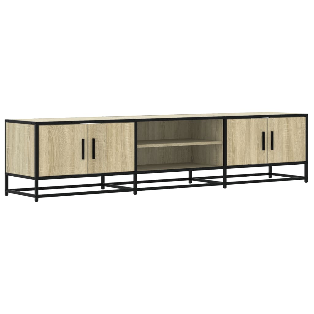 TV Stand in Sonoma Oak Finish 180 x 35 x 41 cm Engineered Wood
