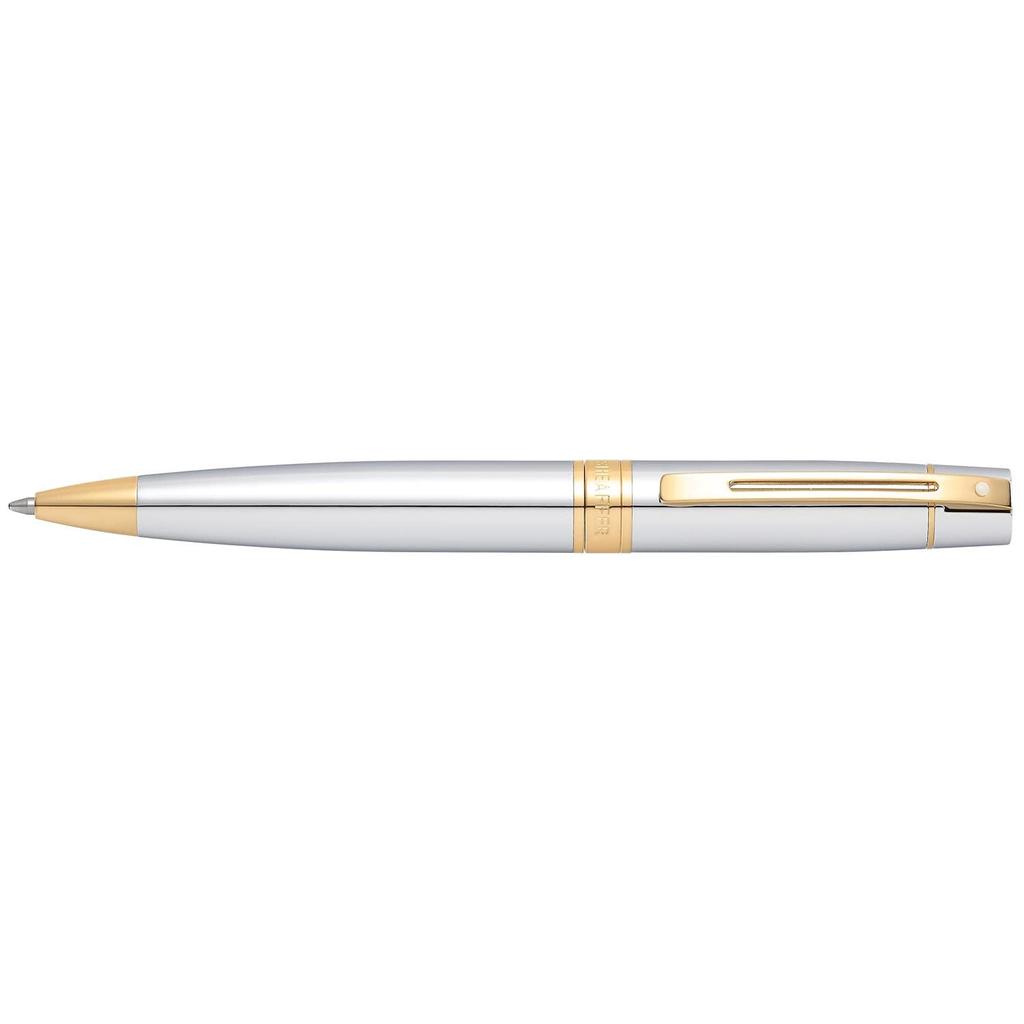 SHEAFFER Ballpoint Polished Chrome Officially Imported Pen, Oil-Based, 300mm, GTT, N2934251,