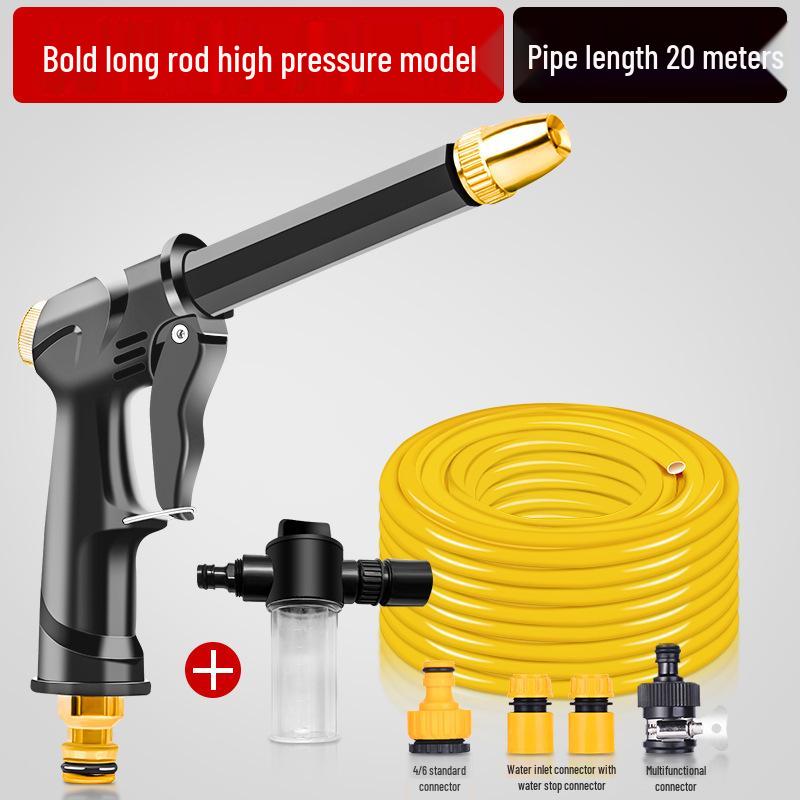 High-Pressure Car Wash Spray Gun: Powerful Nozzle for Tap Water, Ideal for Cars, Floors, and Gardens