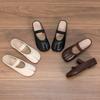2025 Summer Women's Closed Toe Slip-on Hidden Heel Flat Mules with Tabi Split Toe Design