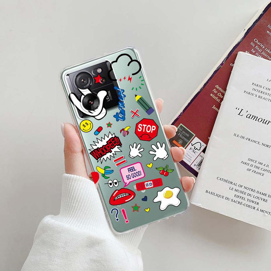 For Xiaomi 13T Pro Case Clear Coque Soft Silicone Transparent TPU Cover For Xiaomi Mi 13T Pro Phone Case For Xiaomi Mi 13T Funda