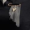 Handmade Chain Brooches Multi-Layer Pin Jewelry Ins Women's Tassels Brooches  Stylish Accessories