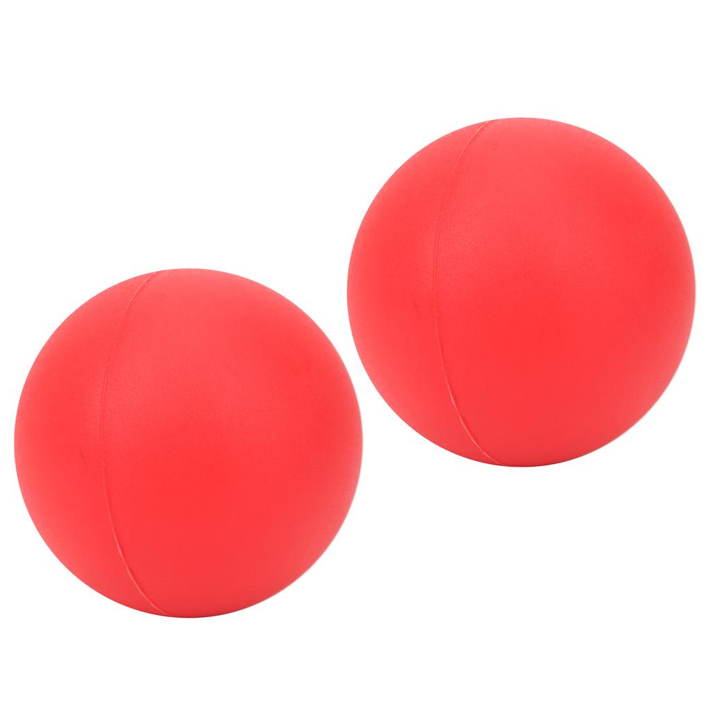 2 szt. Kulka do masażu z żelu krzemionkowego, piłka do jogi i fitnessu do łagodzenia bólu i stresu, terapia punktów spustowych, czerwona