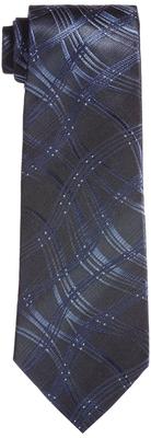 Koshino Tie Navy Blue Geometry Pattern Japan [Hiroko Homme] 003254-20000-2920 Men's Base, FREE-(FREE Size)