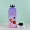 Korean Style Large Capacity Straw Water Bottle - Cute, Portable, for Women, Men, and Students