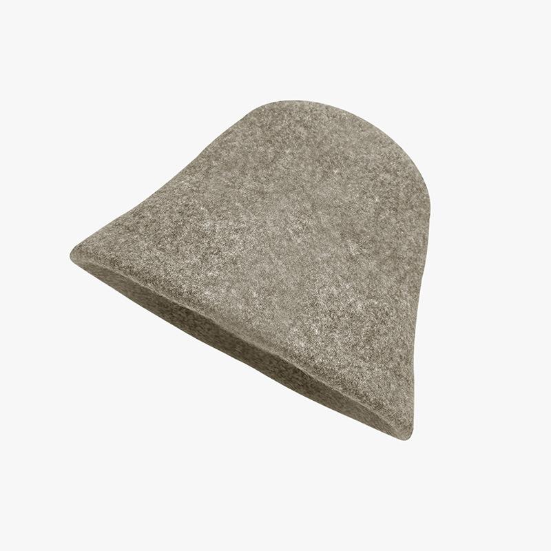Korean Version of Warm Bucket Hat Showing Face Small Basin Hat Autumn and Winter Fisherman Hat Versatile Hat with High Appearance and Daily Travel Hat