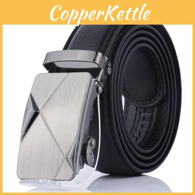 Premium Quality Men's Ratchet Dress Belt With Automatic Buckle For A Perfect Fit