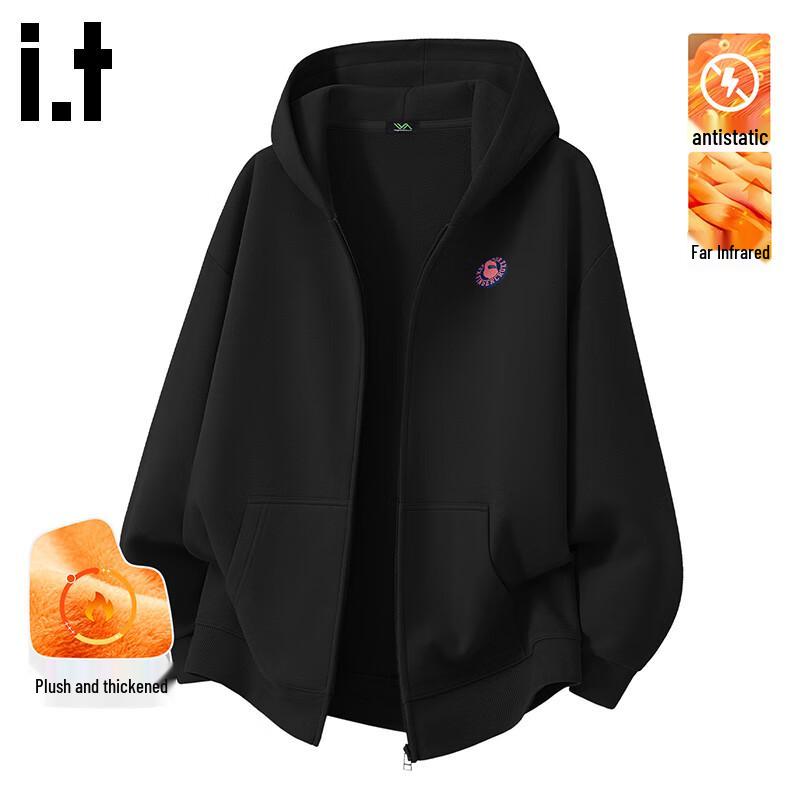 fingercroxx IT Women s Winter Fleece Lined Loose Hoodie XL