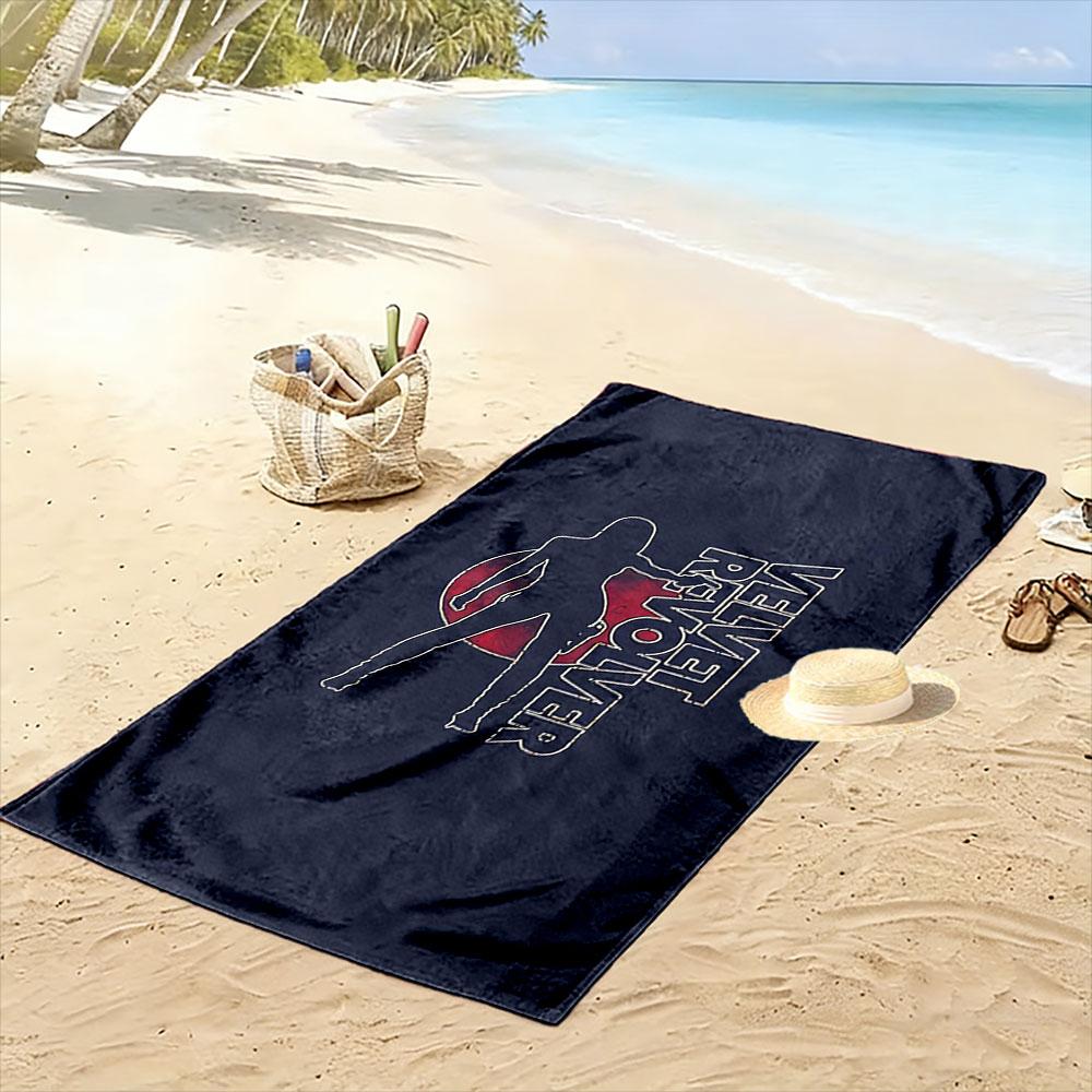 Velvet Revolver Silhouette Towel Beach Towel Quick-drying for Travel Outdoor Sports Jogging Beach and Swimming