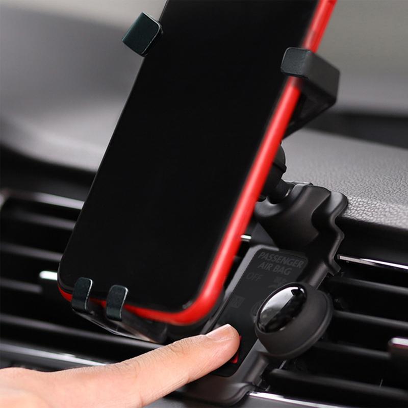 LHD! RHD! For VW Volkswagen Tiguan MK2 2016- Car Accessories Gravity Phone Holder Air Vent Mount Mobile Stand Interior Parts
