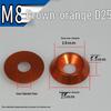 M8 Color Decorative Aluminum Alloy Countersunk Fish Eye Screw Washer