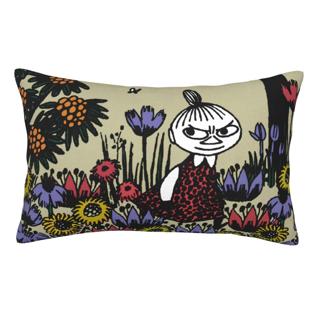 Moomin Little My Soft and Comfortable Sofa Decorative Pillow Suitable for and 60cm X 40cm Pillowcase, Anti-mite, Antibacterial, Anti-odor,