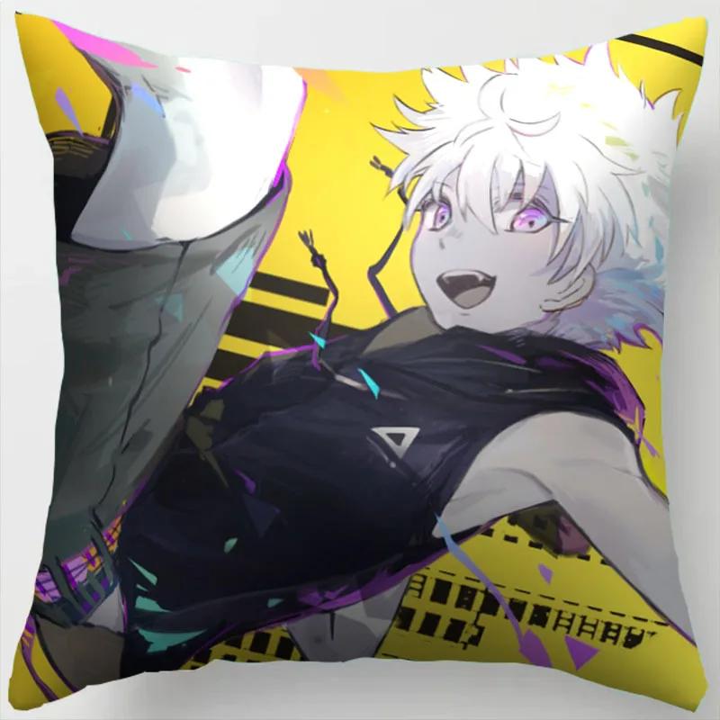 45CM Anime HUNTER Hisoka Kurapika Killua Zoldyck Druck Kissenbezug Wohnzimmer Zuhause Sofa Auto Dekoration Kissenbezug Kissenbezug