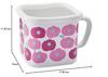 Toyo Horo Plune Enamel Multi-Square Pot, Fluffy Flower Pink, Size: Approx. W17.8 D14 H11.8 YJ-824