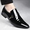 Trend Nové Pánské Bílé Černé Špičaté Zrcadlové Lakované Ležérní Oxfords Boty Svatba Plesová Obuv Zapatos Hombre