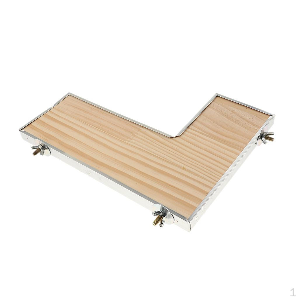 Wooden Parrot Platform Stand Rack Hamster Gerbil Pedal Perches Animals Cage