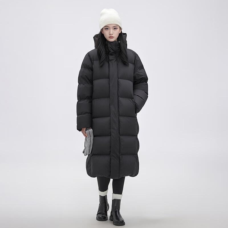 Toluoman Unisex Lightweight White Duck Down Long Parka