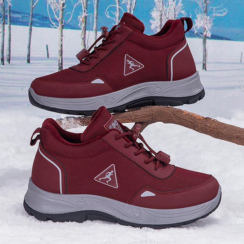 Winter High-top Velvet Warm Sports Mother Shoes Non-slip Two Cotton Shoes Medium Thickened Snow Boots