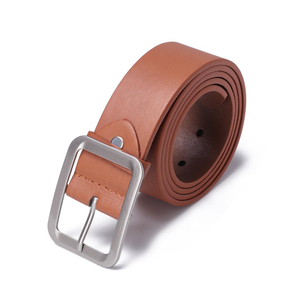 Hot Sell Men Waist Strap Belts Waist Belts Casual Waistband Square Pin Buckle Leather Dress Belt