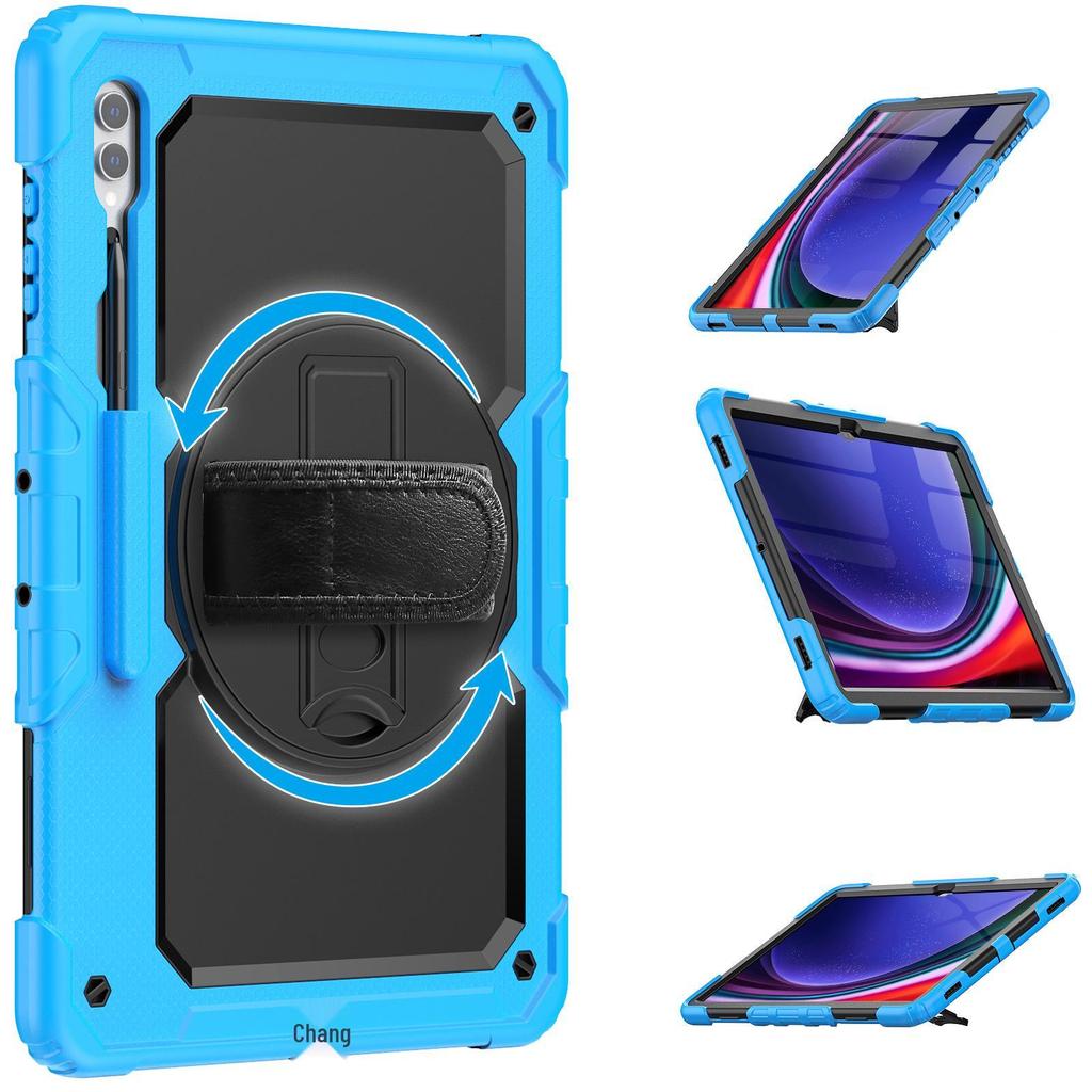 Samsung S9/S10 FE+/S8/S7 Plus/S11 Ultra Drop-proof Tablet Case with Wrist Strap