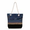 Starry sky print thick rope single-shoulder beach bag 7285 CLE