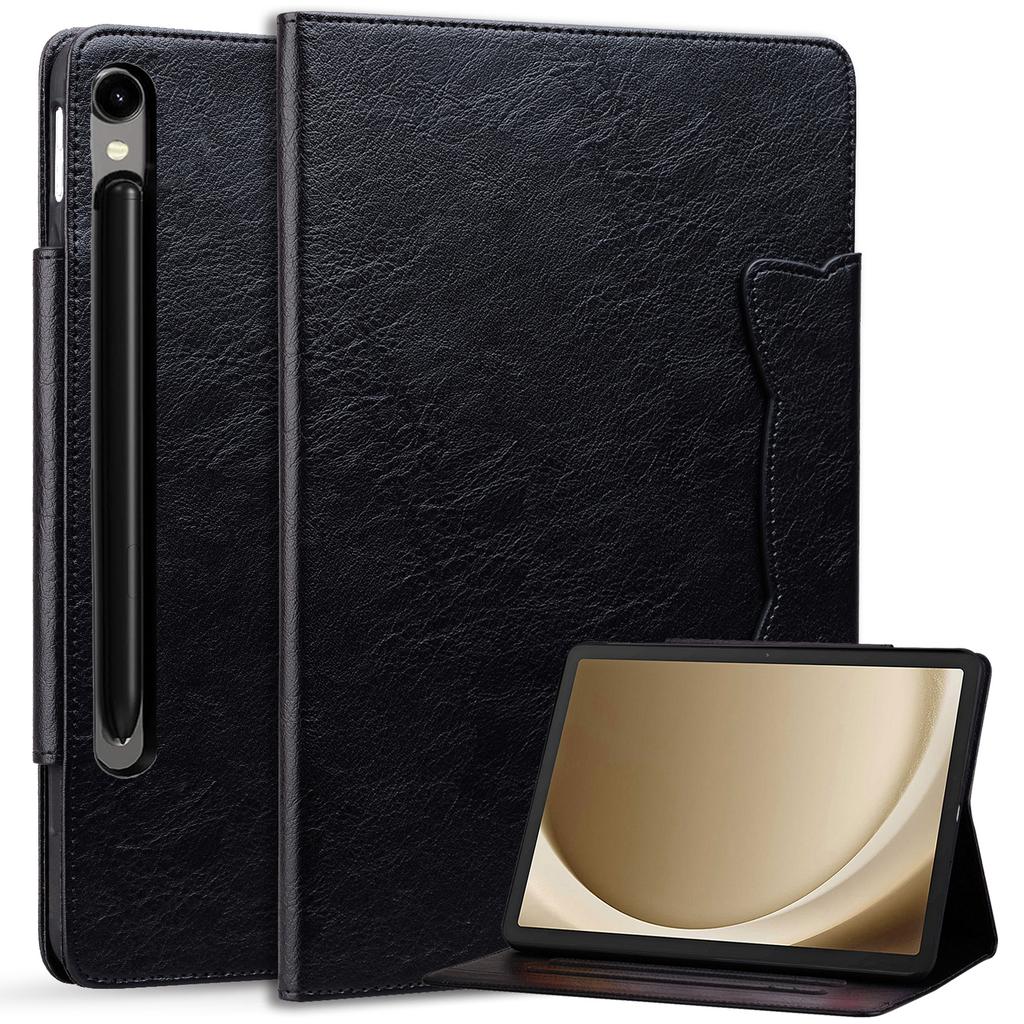 For Samsung Galaxy Tab S9/Tab S10 FE/S9 FE/Tab S8/Tab S7 Case Leather Tablet Cover with Card Pocket