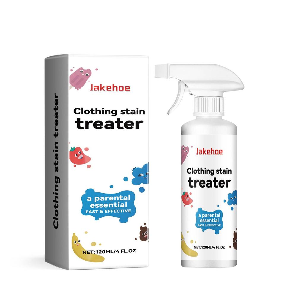 Portable Stain Remover Spray Treater Set For Laundry Fabric Oil Remover Effective Laundry Spray For Food Pet Candle Stains
