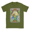 Zeldas Wind Waker Stained Glass T Shirt for Unisex 100 Cotton Funny TShirt Round Collar  Tee Shirt Short Sleeve Tops Classic