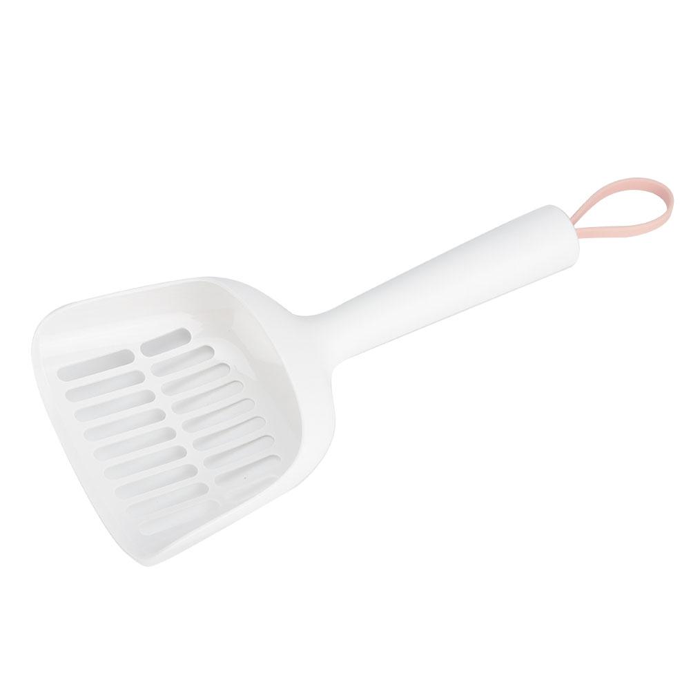 

ABS Pet Cat Litter Sand Shovel Scoop Toilet Cleaning Tool Training Kit Set with Lanyardpink розовый