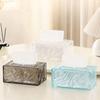 Non-Slip Clear Tissue Box Dust Resistant Tissue Storage Case Facial Tissue Holder  Living Room