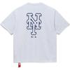 New Era Logo Printed Loose Fit Round Neck Short Sleeve T-Shirt Unisex Tops Heather-Gray 14536489