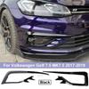 2x Front Bumper Fog Light Grille Frame Cover Trim Wind Knife Razor Style Canards For Volkswagen Golf 7.5 MK7.5 2017 2018 2019