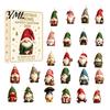 Festival Atmosphere Accessories Coastal Gnome Advent Calendar, 24Pcs Acrylic 2D Sea Glass Ornament Set Halloween Holiday Decoration with Hanging
