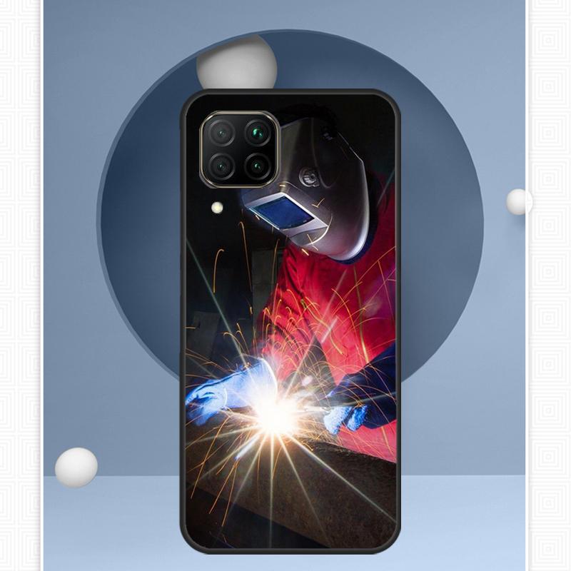 Welder Welding Hot Metal Worker For Huawei Nova Y91 Y60 Y70 Y72 Y90 Y61 12s 12i 11i 8i 10 9 SE P20 P40 Lite P30 P60 Pro Case
